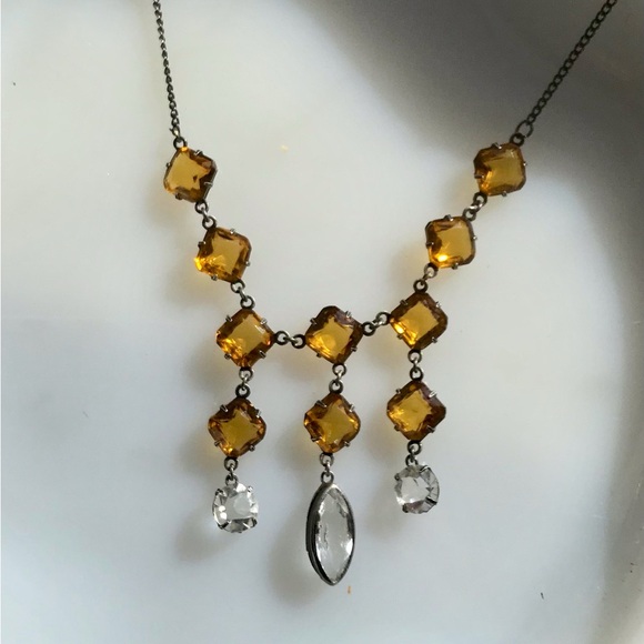 Make an offer citrine? Drop dangle necklace - Picture 2 of 5